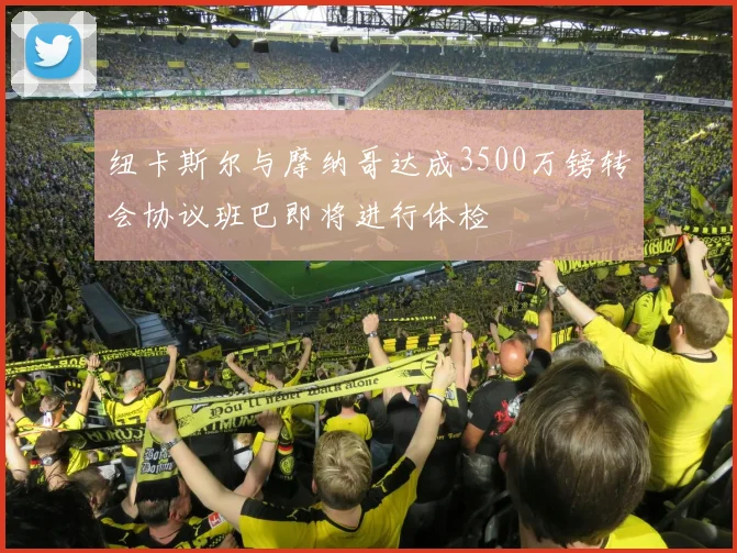纽卡斯尔与摩纳哥达成3500万镑转会协议班巴即将进行体检